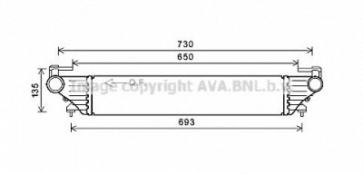 AVA QUALITY COOLING ft4415 -  Интеркулер
